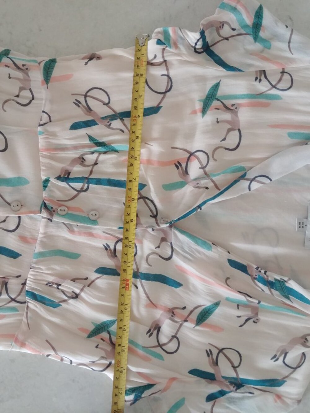 Emily and Fin swinging monkeys button down dress Small - Picture 13 of 16